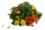 Home Decoration Flower Mixing / துளசி செவ்வந்தி சாமந்தி சரம்(50g)